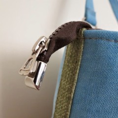 Zipper end 9x4mm (Antique Brass)