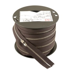 Zipper Riri ME4 2226 (Nickel, Dark Brown)