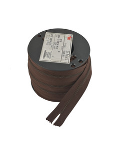 Молния Riri ME6 2224 (ст.латунь, корич.)