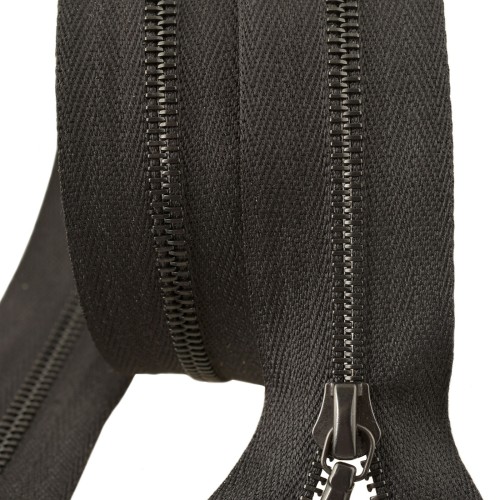 Zipper Riri ME4 GE 2110 (50cm, Black metal, Black)