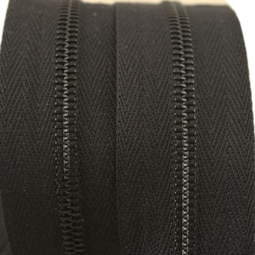 Zipper Riri ME4 GE 2110 (50cm, Black metal, Black)