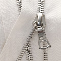 Zipper Riri ME4 GE 2132 (18cm, Nickel, Milk White)
