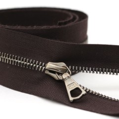 Zipper Riri ME4 2226 (Nickel, Dark Brown)