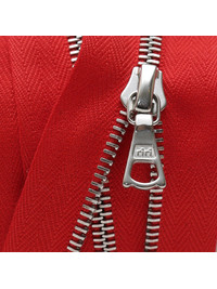 Молния Riri ME4 GE 2405 (18см, никель, красный)