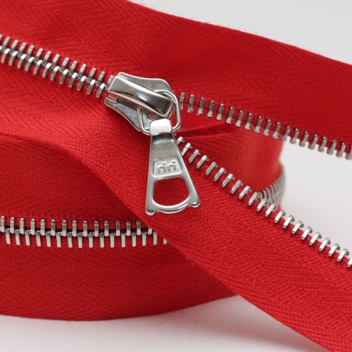 Zipper Riri ME4 TB 2405 (60cm, Nickel, Red)
