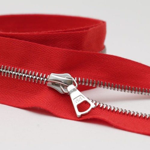 Zipper Riri ME4 TB 2405 (60cm, Nickel, Red)