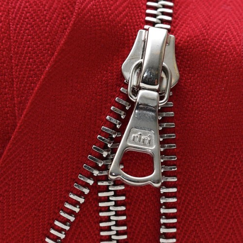 Zipper Riri ME6 TB 2437 (60cm, Nickel, Dark Red)