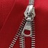 Zipper Riri ME6 TB 2437 (60cm, Nickel, Dark Red)