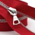 Zipper Riri ME6 TB 2437 (60cm, Nickel, Dark Red)