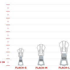 Slider Riri Flach M6 (Antique Brass)