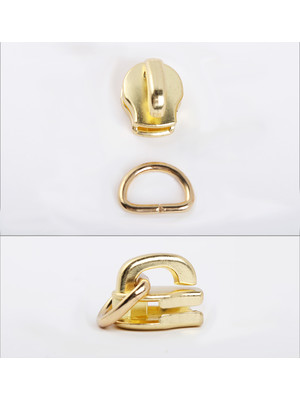 Бегунок с полукольцом YKK Excella №5 (латунь)