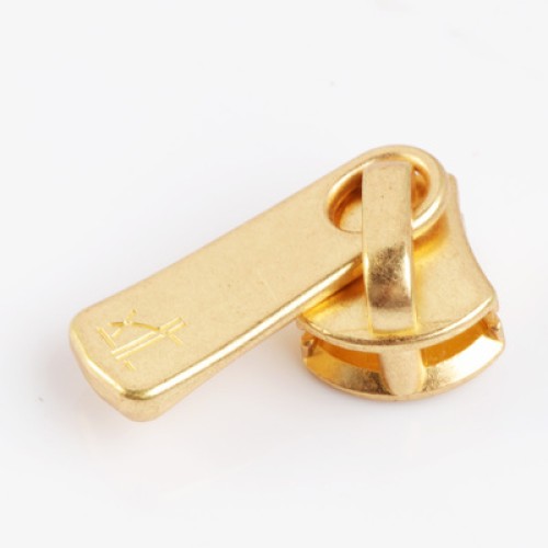 Slider with puller YKK Excella #3 (Brass)