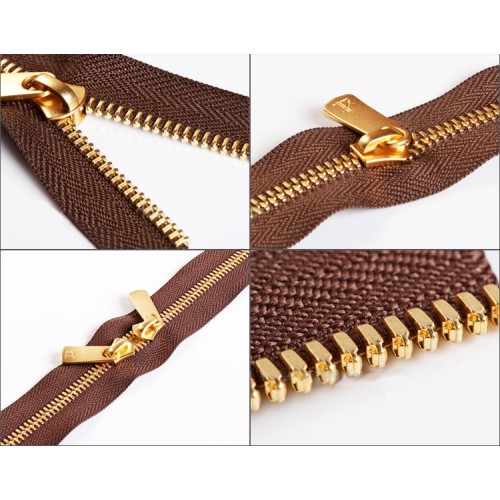 YKK Excella Zipper #5 (Brass, 2-way)