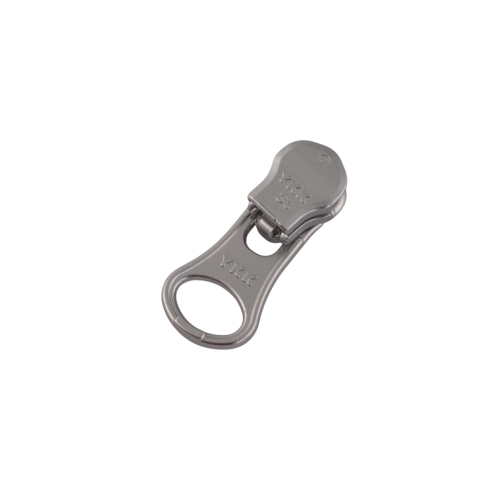 Slider with puller YKK Large Hole #3 (Nickel)