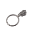 Slider with puller YKK Ring #3 (Nickel)