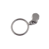 Slider with puller YKK Ring #3 (Nickel)
