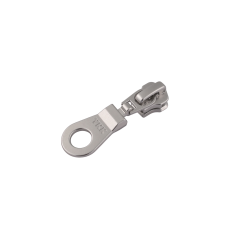 Slider with puller YKK Doughnut #3 (Nickel)