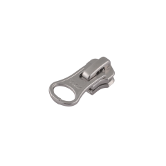 Slider with puller YKK Large Hole #3 (Nickel)