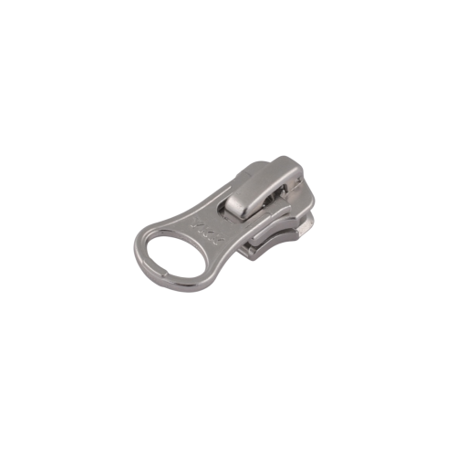 Slider with puller YKK Large Hole #3 (Nickel)
