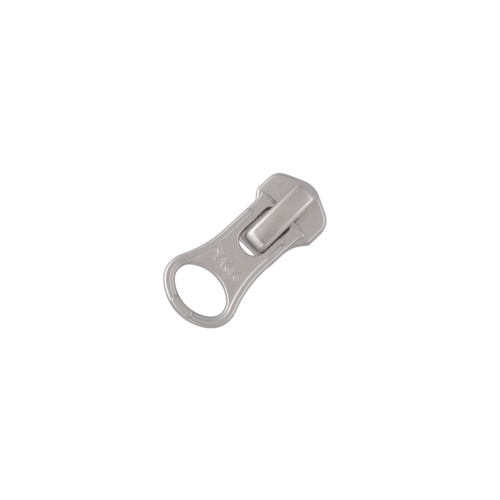 Slider with puller YKK Large Hole #5 (Nickel)
