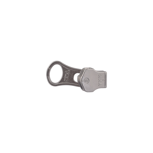 Slider with puller YKK Large Hole #5 (Nickel)