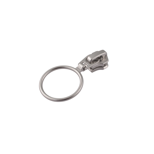 Slider with puller YKK Ring #3 (Nickel)