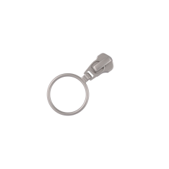 Slider with puller YKK Ring #5 (Nickel)