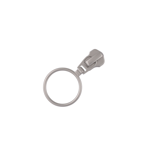 Slider with puller YKK Ring #5 (Nickel)