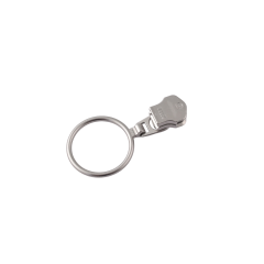 Slider with puller YKK Ring #5 (Nickel)