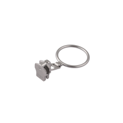 Slider with puller YKK Ring #5 (Nickel)