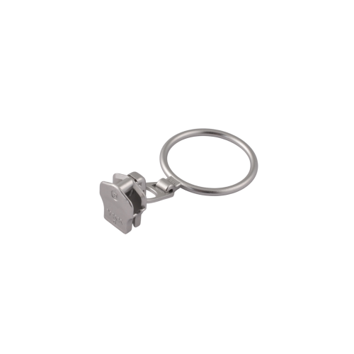 Slider with puller YKK Ring #5 (Nickel)