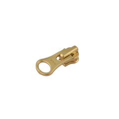 Slider with puller YKK Large Hole #3 (Brass)