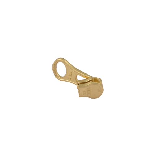 Slider with puller YKK Large Hole #3 (Brass)