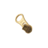 Slider with puller YKK Large Hole #3 (Brass)
