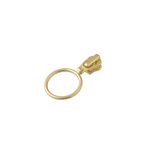 Slider with puller YKK Ring #3 (Brass)