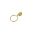 Slider with puller YKK Ring #3 (Brass)