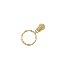 Slider with puller YKK Ring #3 (Brass)