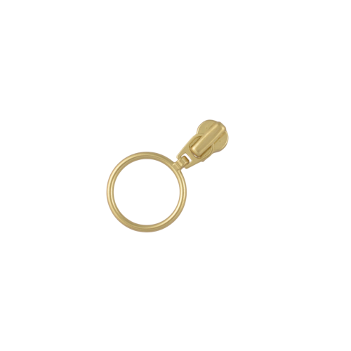Slider with puller YKK Ring #3 (Brass)