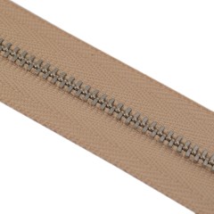 YKK Zipper #3 (Beige, Nickel)