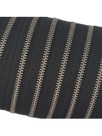 Молния YKK #3 (чёрная, никель)