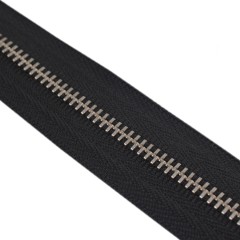 YKK Zipper #3 (Black, Nickel)