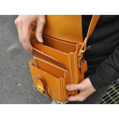 Man's bag leather craft pattern QQ-1