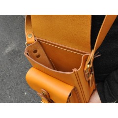 Man's bag leather craft pattern QQ-1