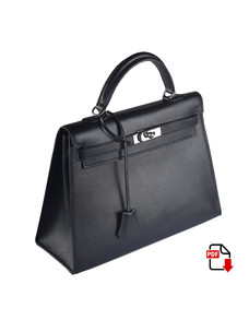 Выкройка женской сумки Hermes Kelly 35 (PDF)