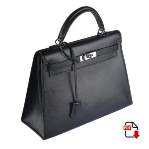 Выкройка женской сумки Hermes Kelly 35 (PDF)
