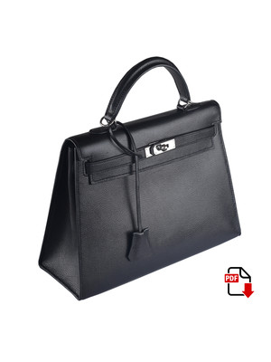 Выкройка женской сумки Hermes Kelly 35 (PDF) Выкройка женской сумки Hermes Kelly 35 (PDF)