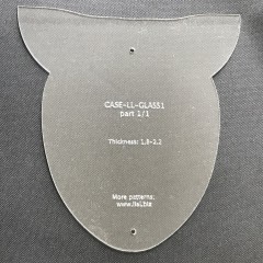 Acrylic template Glass case