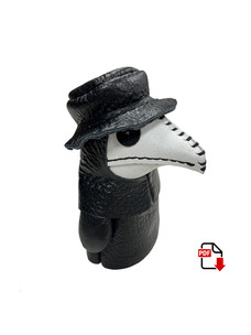 Выкройка игрушки Чумной доктор (PDF)