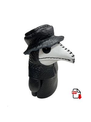 Выкройка игрушки Чумной доктор (PDF)