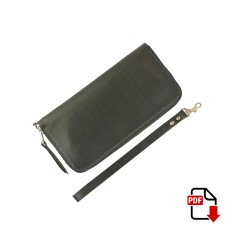 Round Zipper Wallet Diez (PDF Template)